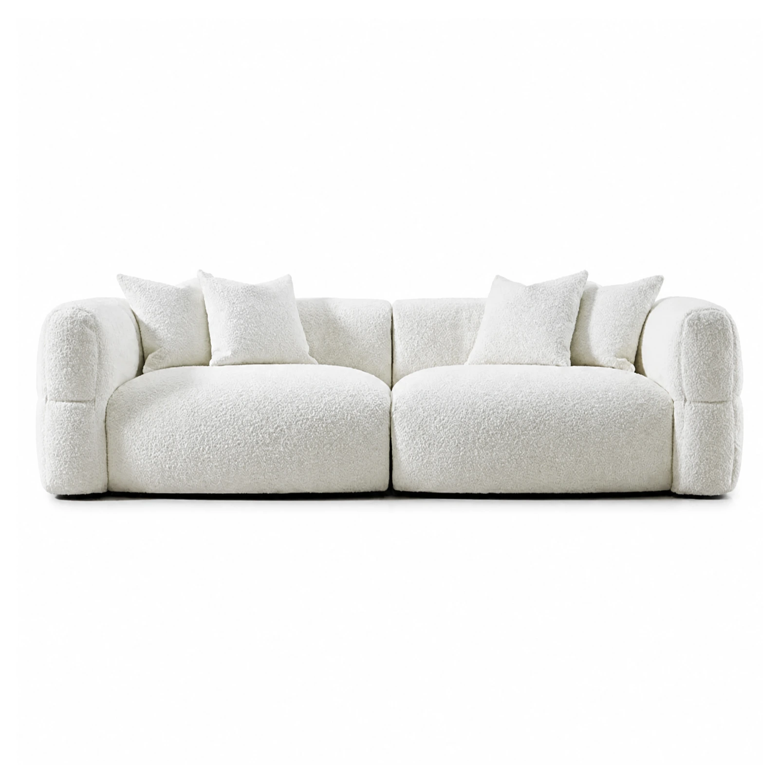 Modular Bouclé Fabric Sofa