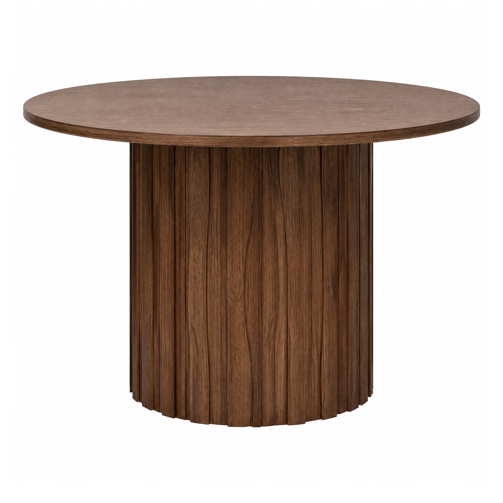 Round Black Walnut Dining Table